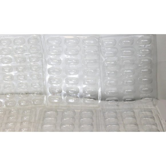 13 Egg Shape Clear Plastic Candy Molds Two Different sizes Bulk Baking Craft - Picture 6 of 10